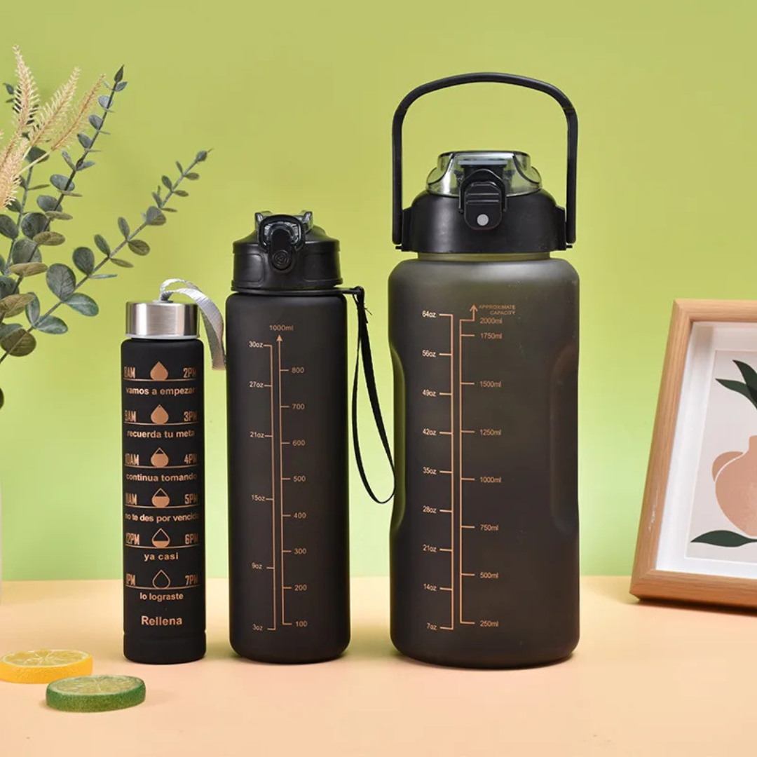 3-piece Set Plastic Water Bottles
