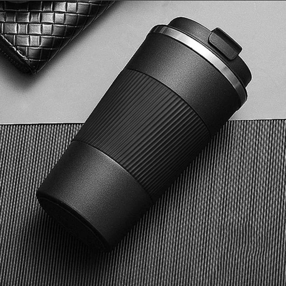 Insulated Coffee Tumbler with Grip