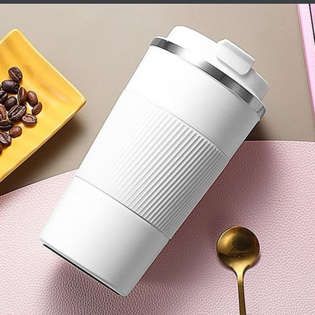 Insulated Coffee Tumbler with Grip
