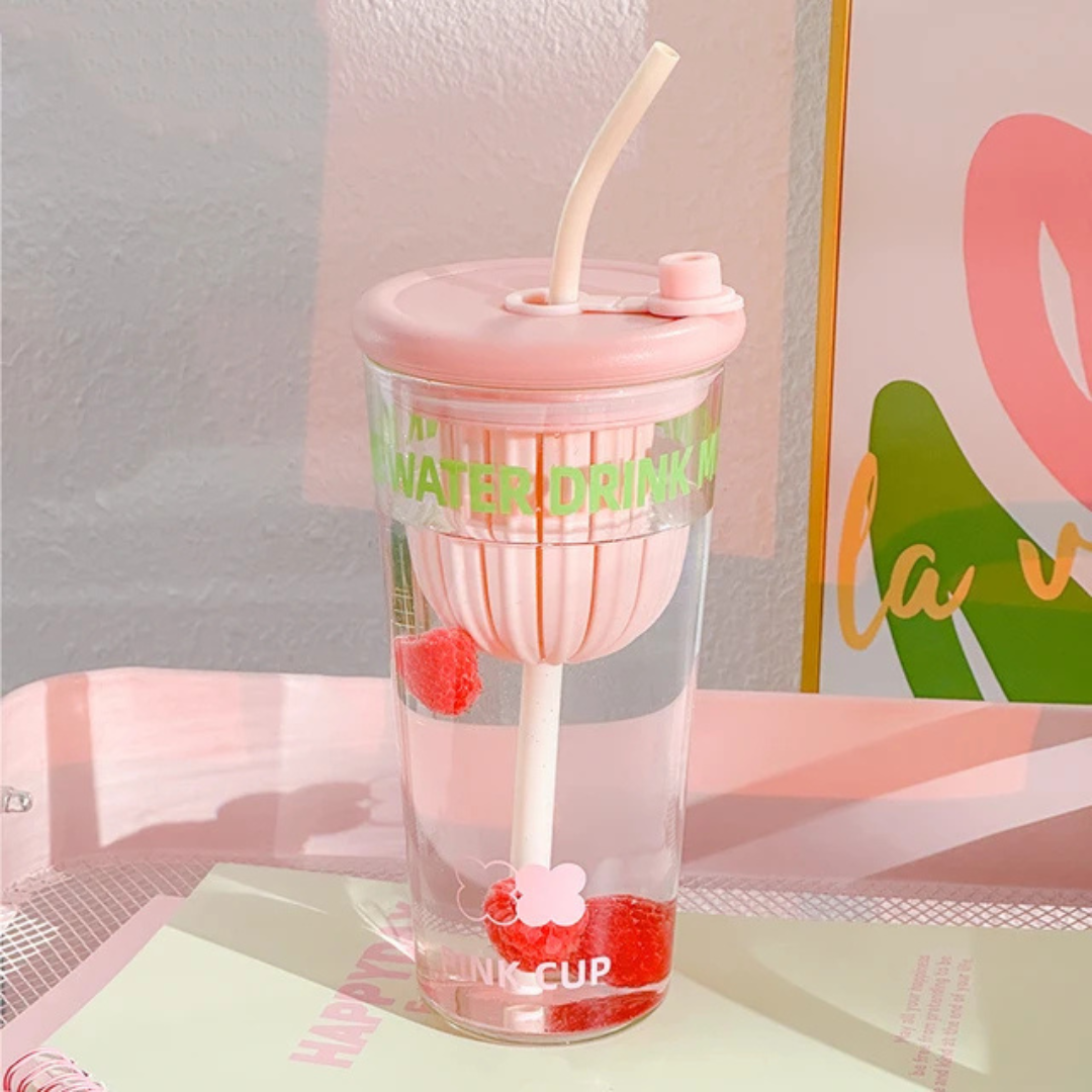 Korean Glass Bottle with Infuser