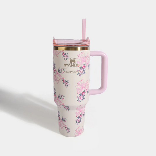 Stanley Quencher Floral Design Tumbler
