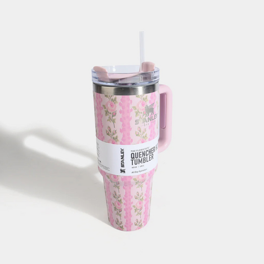 Stanley Quencher Floral Design Tumbler