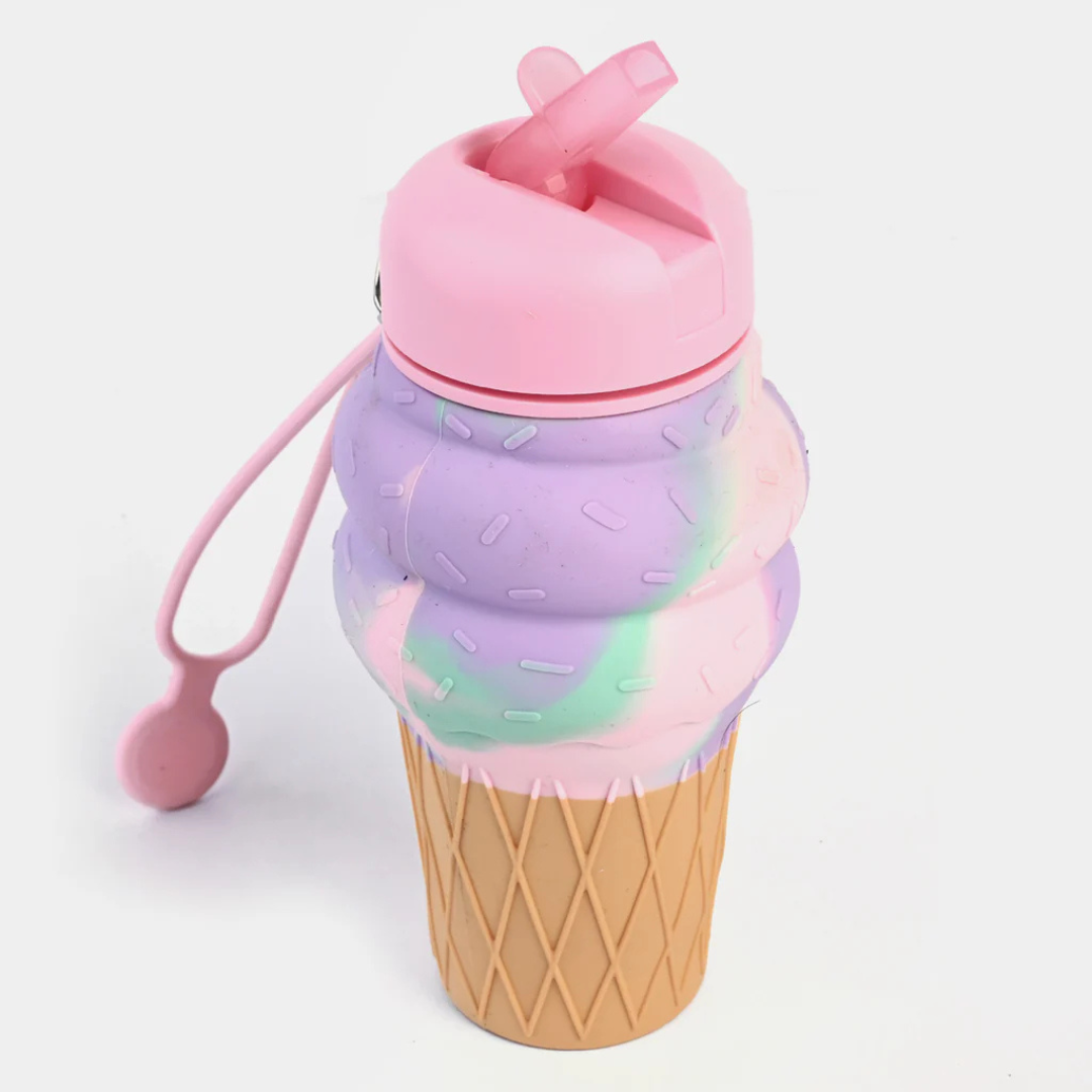 Cute Ice cream Silicone Water Bottle