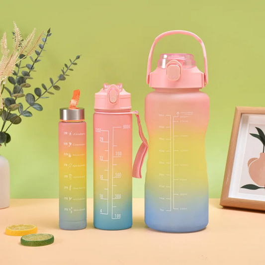 3-piece Set Plastic Water Bottles