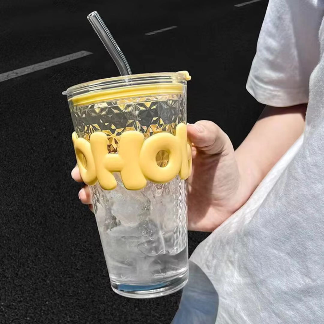Creative Letter Glass Cup