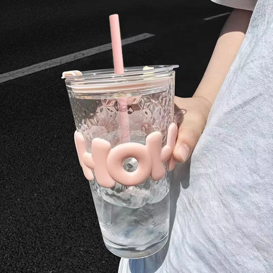 Creative Letter Glass Cup