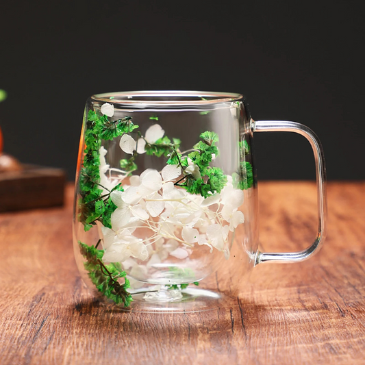 Floral Double-Walled Mug