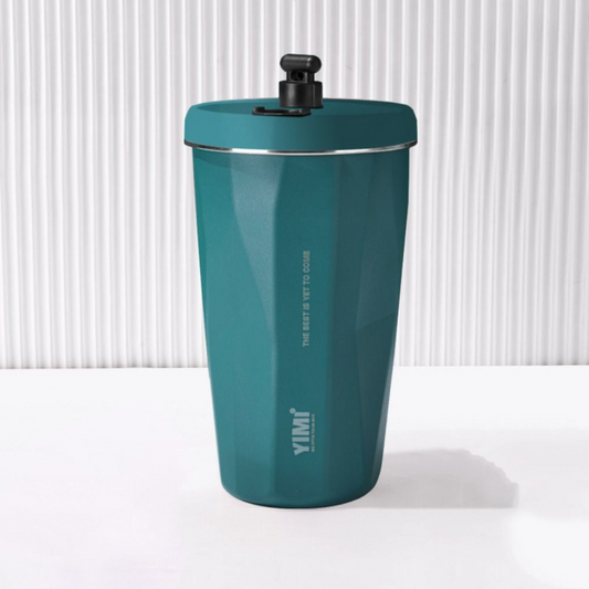 Stainless Steel Mug with Straw