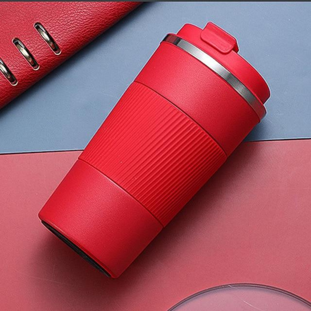 Insulated Coffee Tumbler with Grip