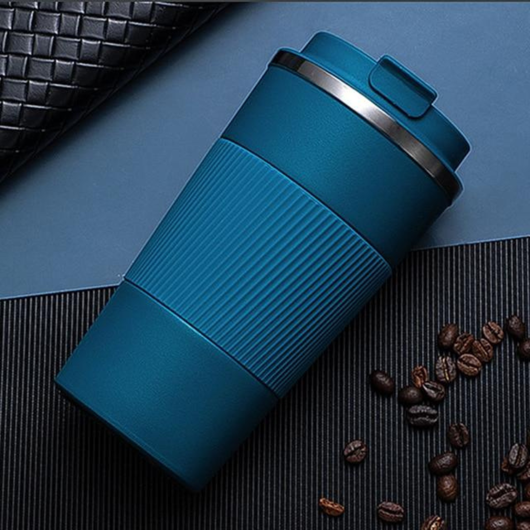 Insulated Coffee Tumbler with Grip