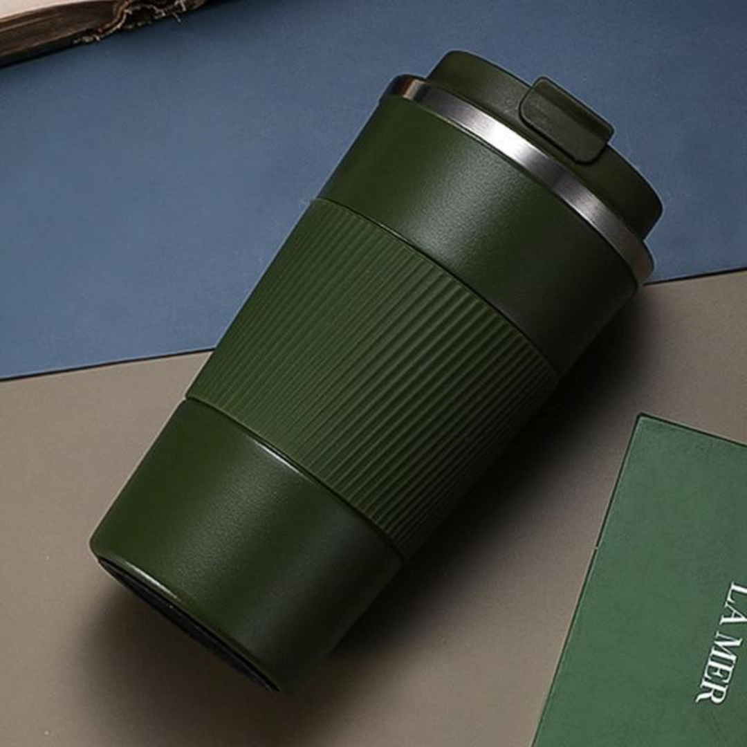 Insulated Coffee Tumbler with Grip