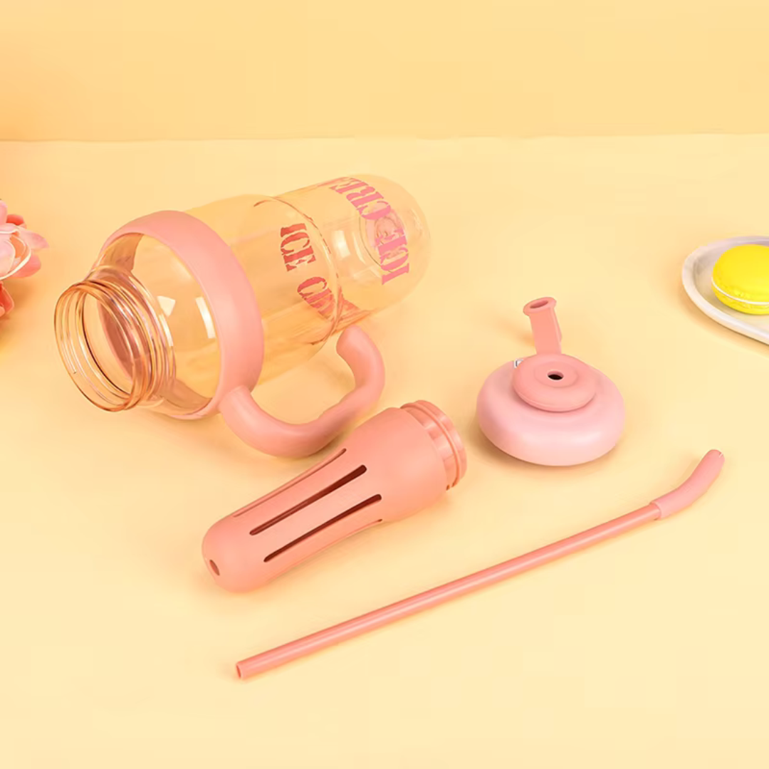 Plastic Tumbler with Handle & Infuser